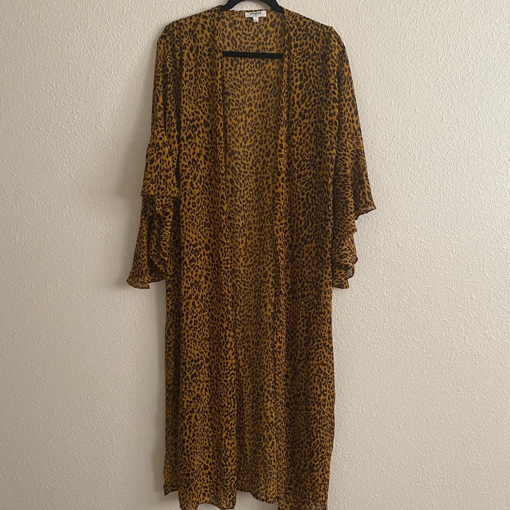 🛑SOLD Walk On The Wild Side Leopard Kimono Duster